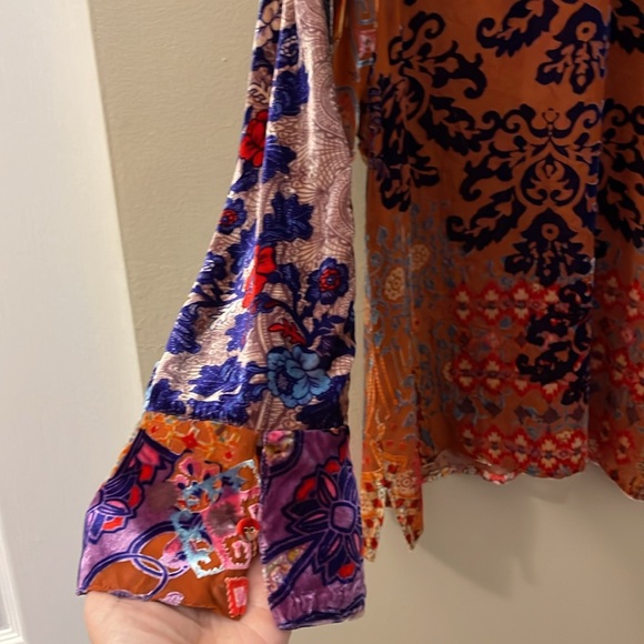 Like New Johnny Was Syriah Burnout Enta Blouse - XXL - Picture 5 of 12